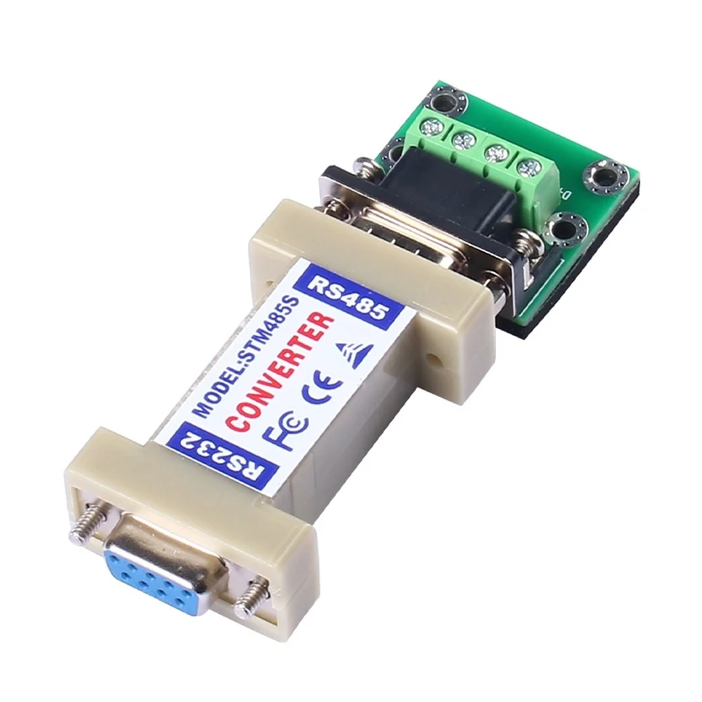 RS232 To RS485 Passive Converter Serial Port Communication Adapter 300-115200bps 1200m Range Signal Interface Control Tool Kit
