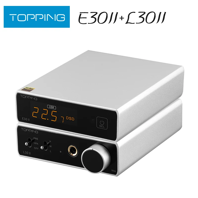 

TOPPING E30 II Decoder + TOPPING L30 II Headphone Amplifier+RCA Cable