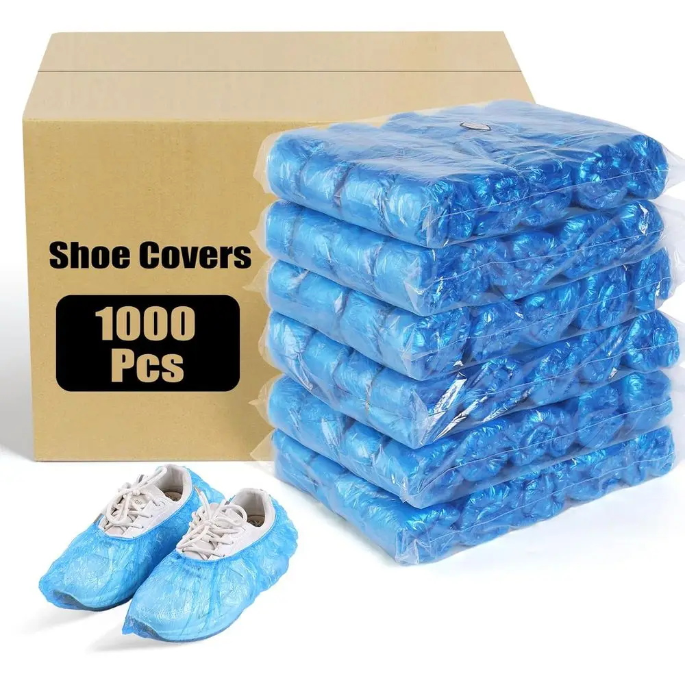 

1000 Pack Disposable Shoe Covers, Non-Slip, Adjustable Size for Home, Hospitals, and Business Use