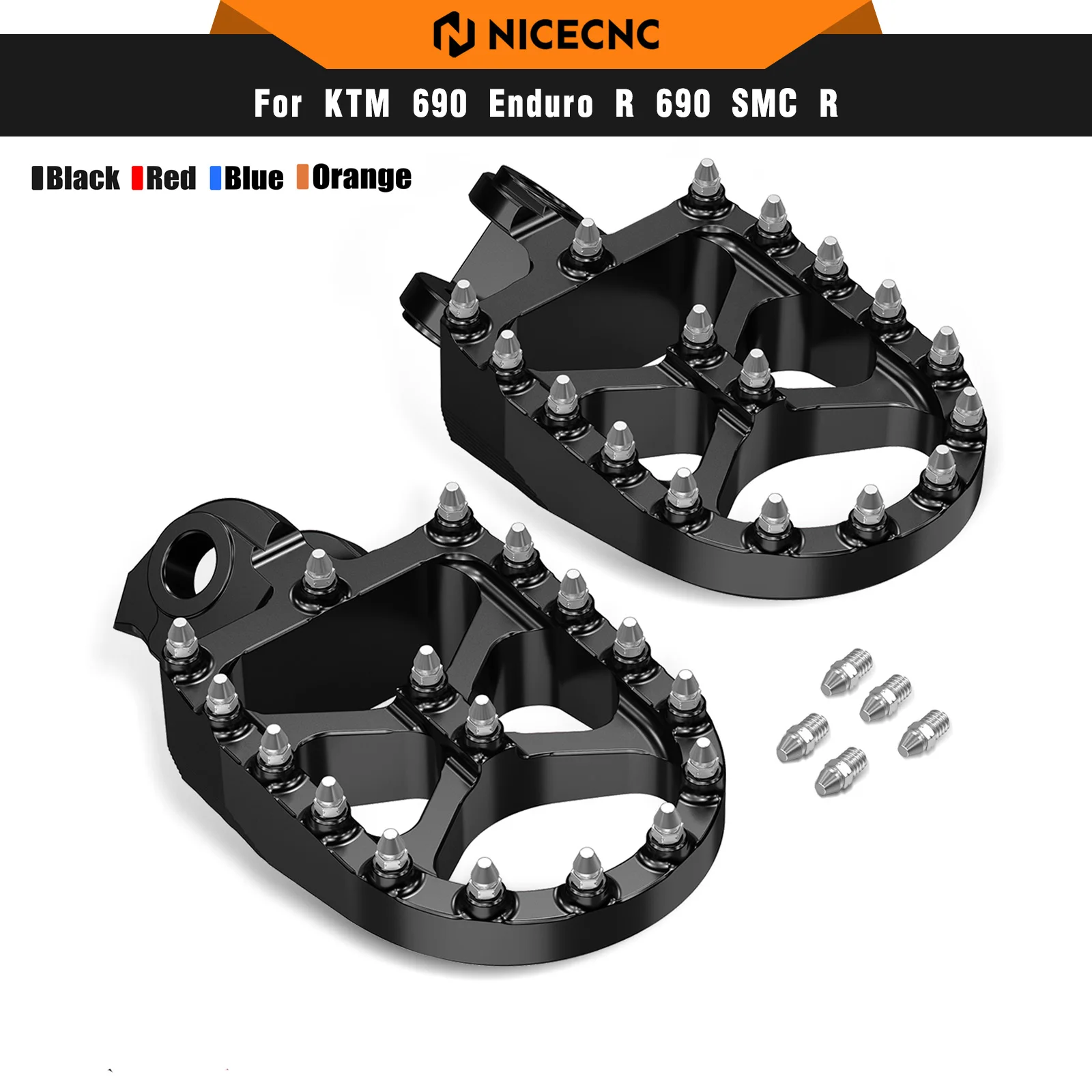

Footrest Footpegs Foot Pegs Rests Pedal For KTM 690 Enduro R SMC R 2008-2024 950 990 1090 1190 1290 Adventure/R/S/T 2013-2024