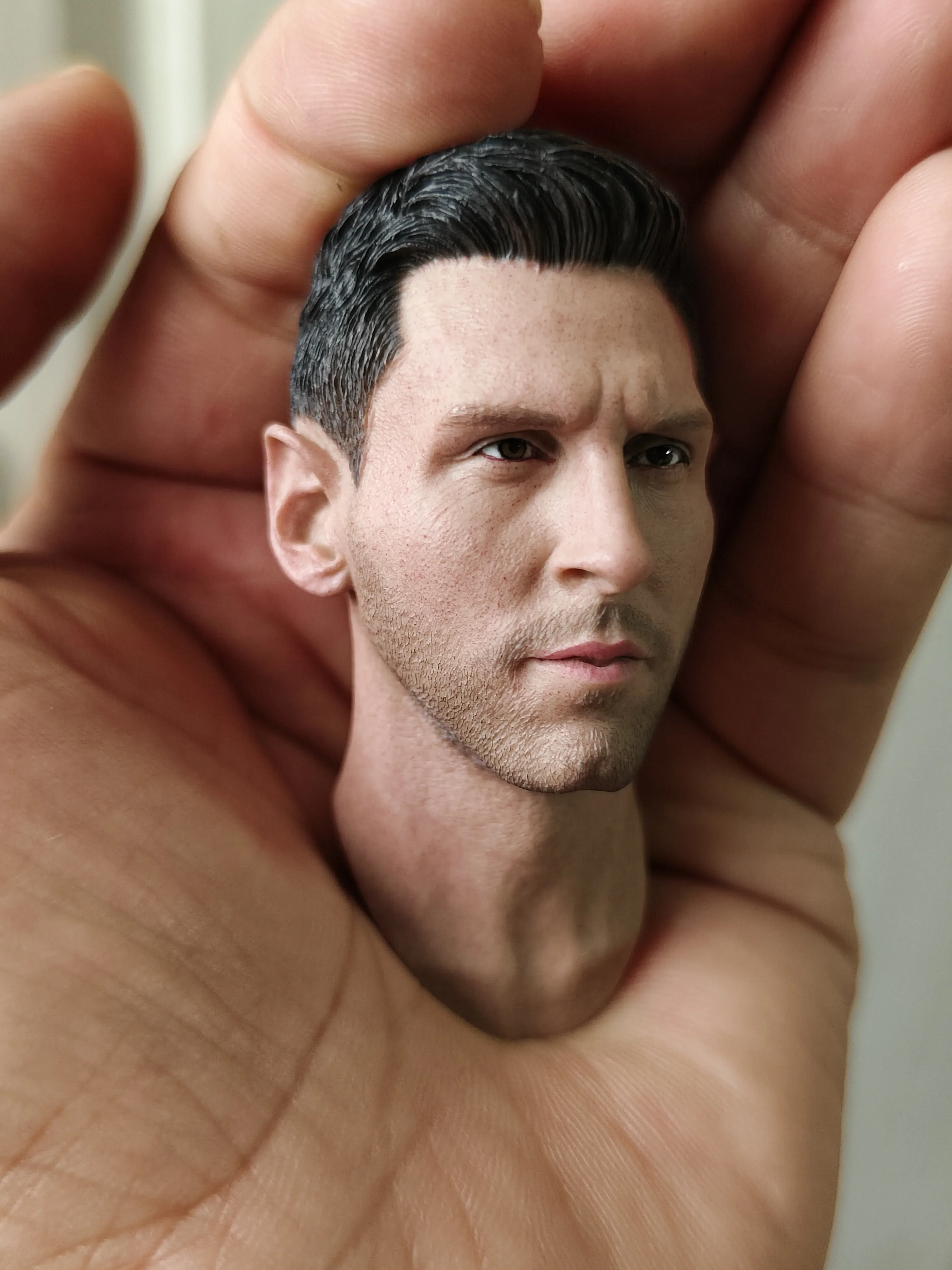 1:6 Lionel Messi Leo Man Head Sculpt Carved For 12