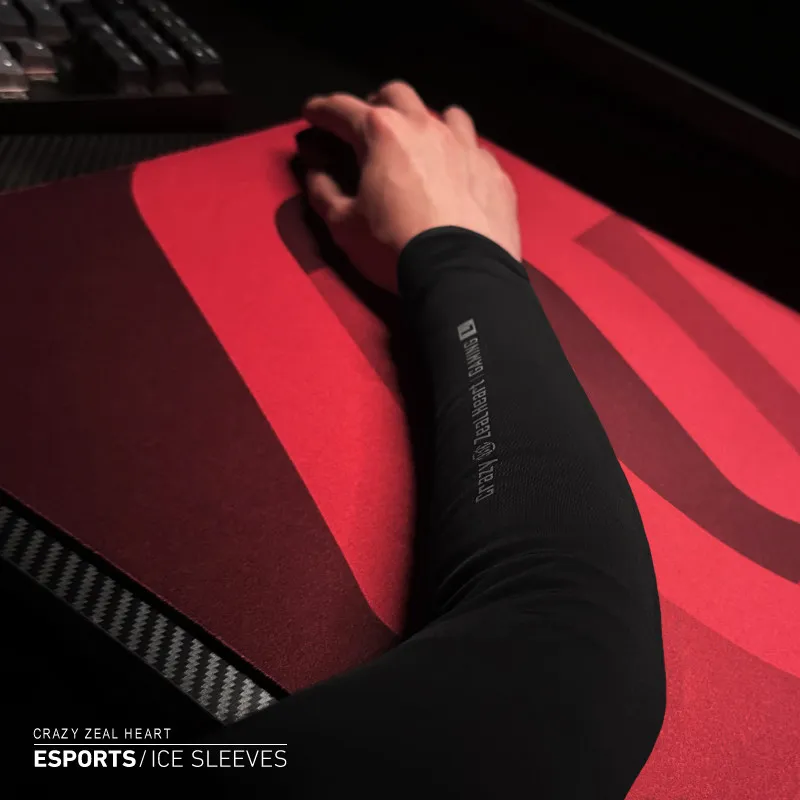 Esports Ice Sleeve For Fps Gamer Ice Silk Cooling Smooth Anti-sticky Wear Resistant Gaming Arm Sleeve Reduce Mousepad Friction