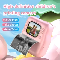 Impresora para niños Y300, impresión fotográfica HD, cámara de dibujos animados, lente dual, juego selfie, música, regalo de cumpleaños
