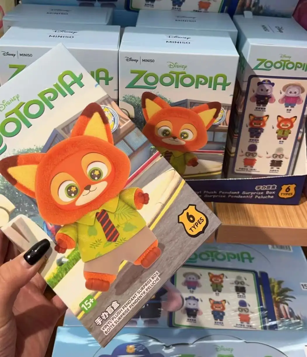 

New Genuine Disney Zootopia Vinyl Face Blind Box Toys Trendy Surprise Mystery Box Cute Nick Judy Pendents Decor Birthday Gift