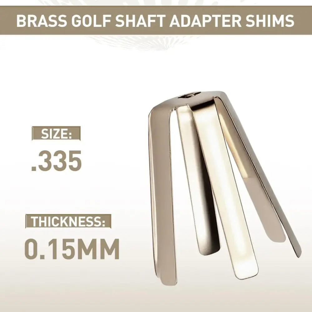 

NEW Brass Golf Shaft Adapter 0.335/0.350mm Adjustable Golf Adapter Shims 6 Legs Universal Golf Shafts Gasket Golf Accessories
