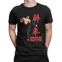 China Kung Fu Jackie Chan Drunken Master Tshirt Men T Shirt Movie Chinese Dragon Fight Short Sleeve Tee New Vintage Shirt Tops