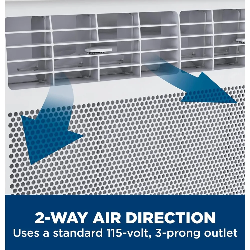 Window type air conditioning unit, 6000BTU,suitable for 250 square foot rooms,equipped with adjustable fans and cooling settings