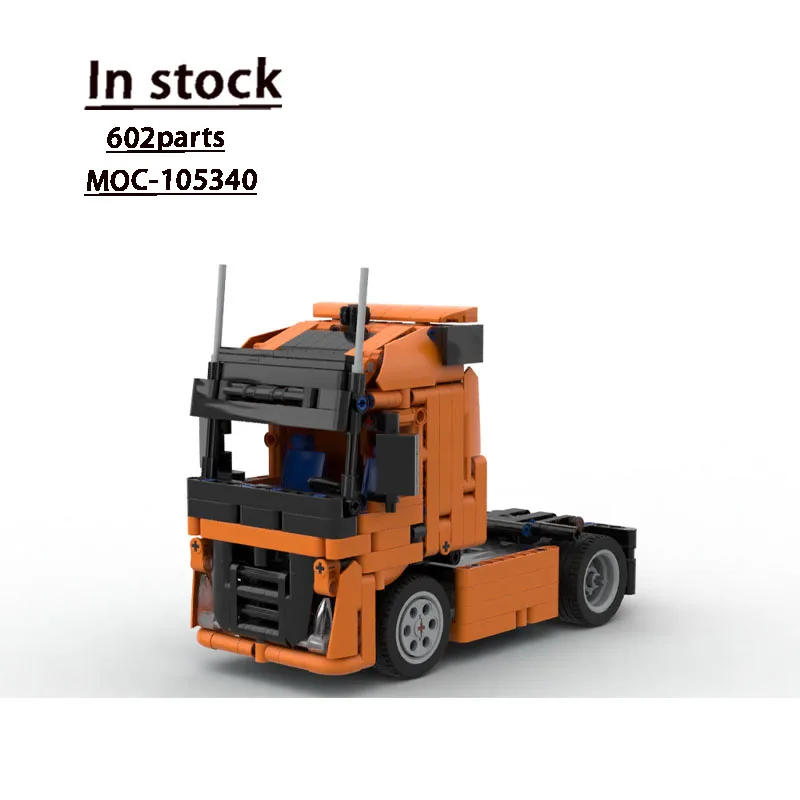 

MOC-105340 Классическая новая модель строительного блока 4x2 Cab Truck, 602 деталей, детская игрушка на день рождения и Рождество для мальчиков в подарок