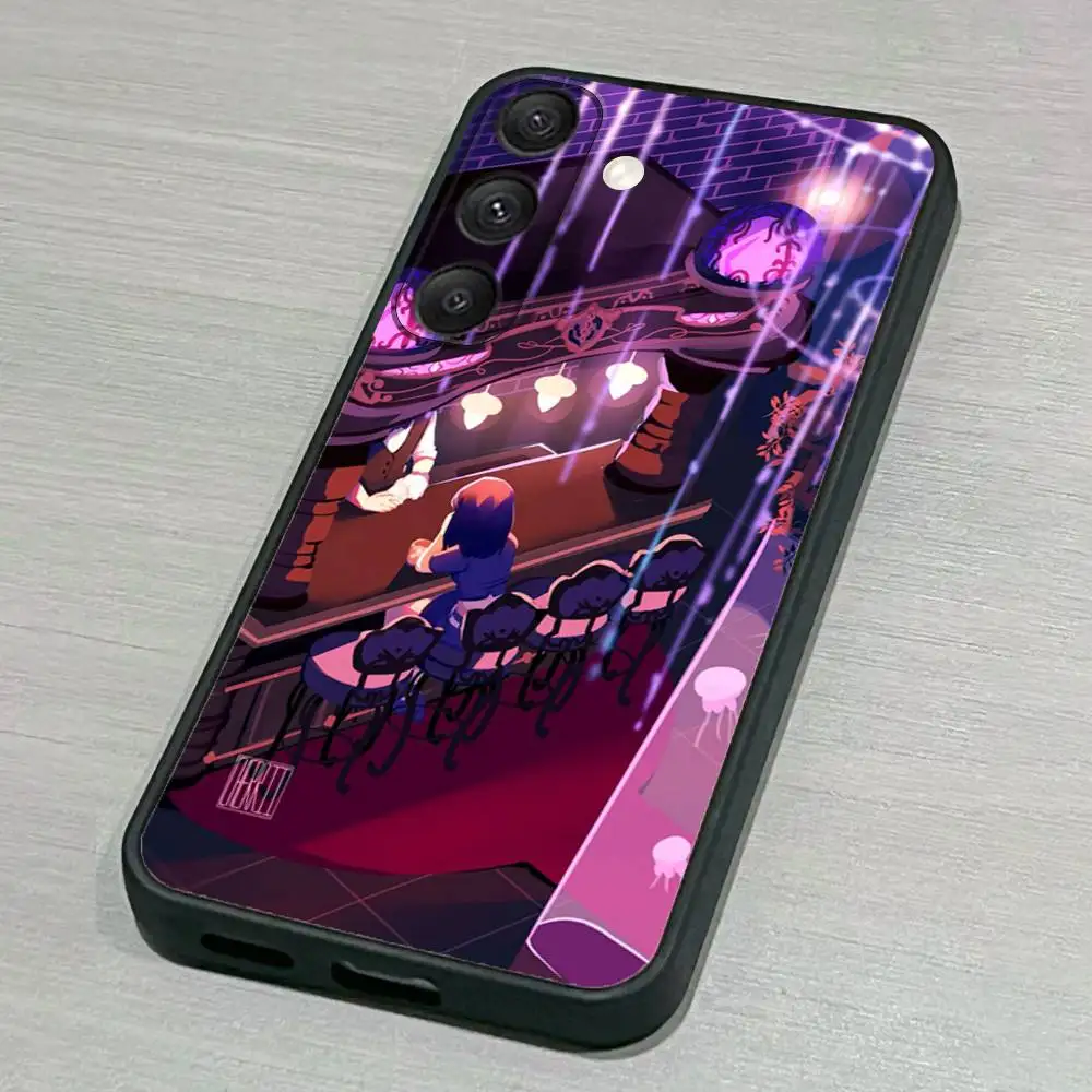 Custodia per telefono D-Death Parade per Samsung S25,S24,S23,S22,S21,S20,S10,Ultra,Plus,Lite,FE, Cover morbida in silicone nero