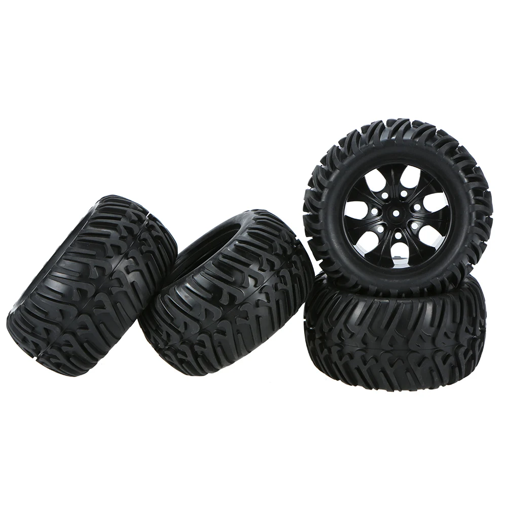 128MM 1/10 RC Monster Truck Buggy Tire Tyre Wheel Foam Inserts 12mm Hex for Traxxas Arrma Redcat HSP HPI Tamiya Kyosho