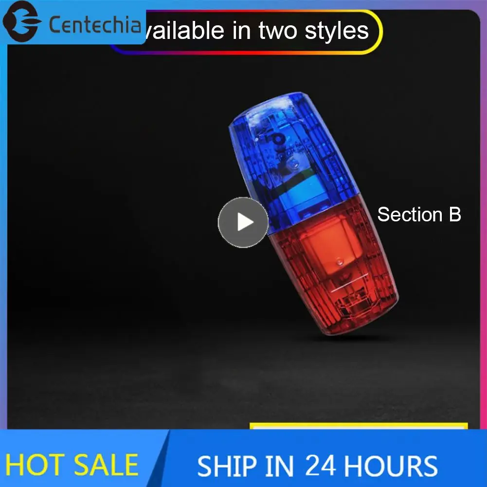 Red Blue LED Shoulder Warning Light Police Shoulder Clip Light  Sanitation Worker Safety Patrol Alarm Flash Signal Strobe Lamp