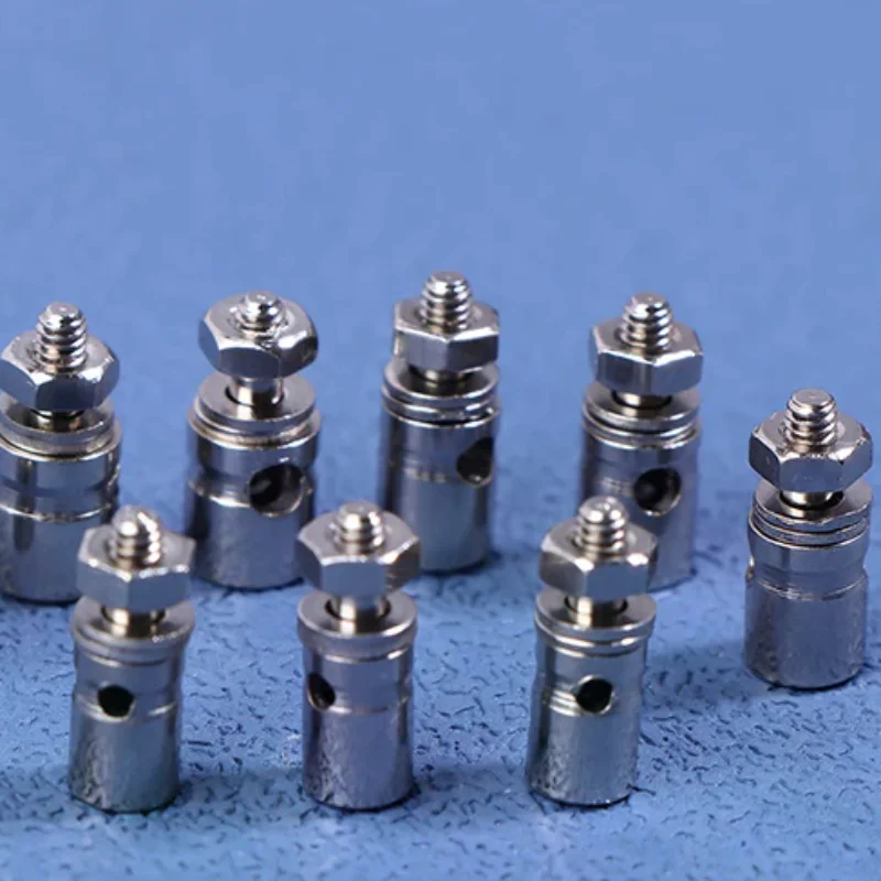 10Pcs RC Airplane Boat Pushrod Metal Linkage Stopper Servo Connectors Adjustable Diameter 2.1MM/1.8MM/1.2MM Helicopter RC Boat