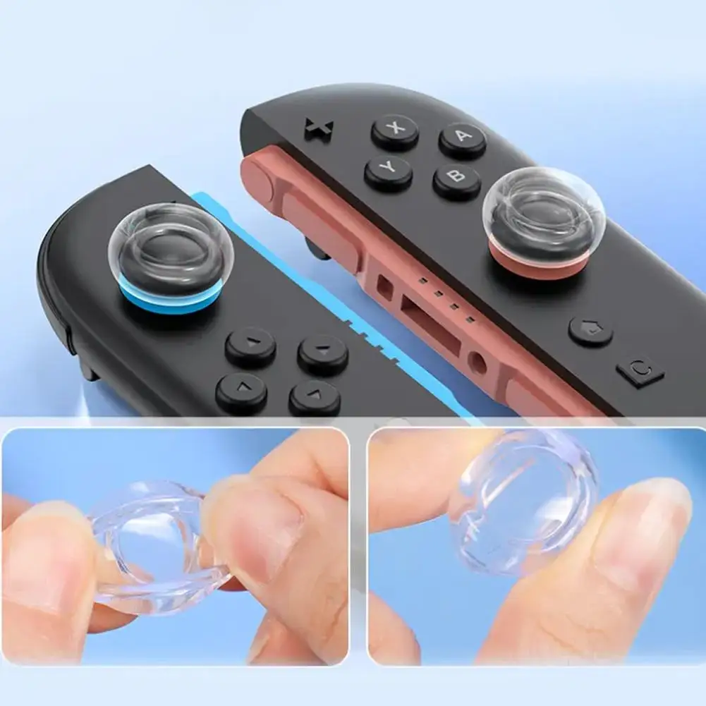Transparent Joystick Cap For Switch 2 Left And Right Joystick Protective Cover Buttons Cap Accessories New 2025