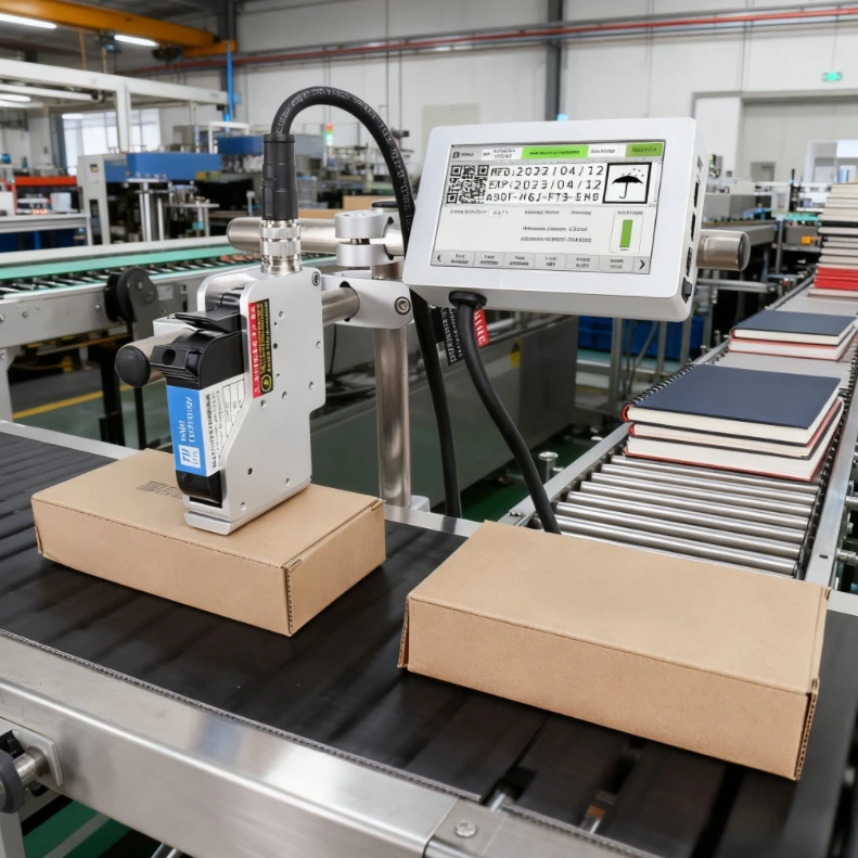 DOCOD T180E OEM/ODM Logos Date Barcode Printing Machine Affordable Online Tij Industrial Inkjet Printer for Plastic Pouch Paper
