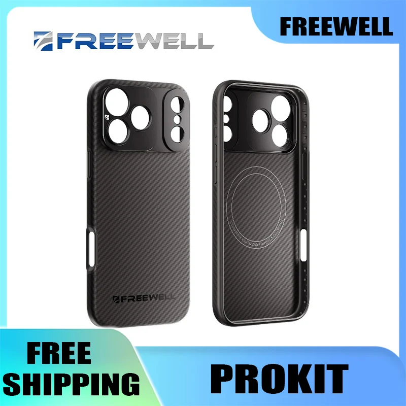 

Чехол для телефона с креплением Freewell 17 мм для IPhone 17/16 Pro/Promax, защитный чехол для телефона, совместимый фильтр для фотографических линз, аксессуары