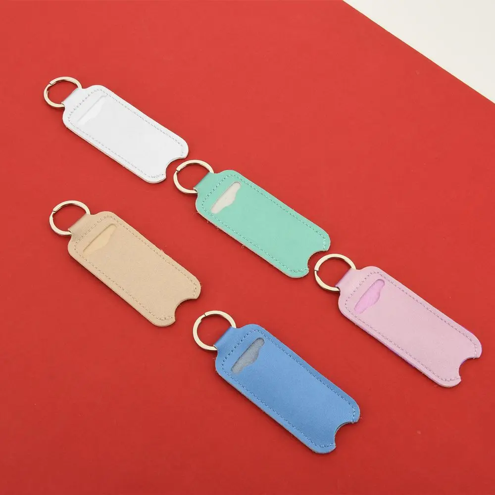 bag PU leather Lippy clip Lip balm bag Lipstick stand Chapstick holder Keychain holder Key Ring Holder Lipstick Keychain Bag