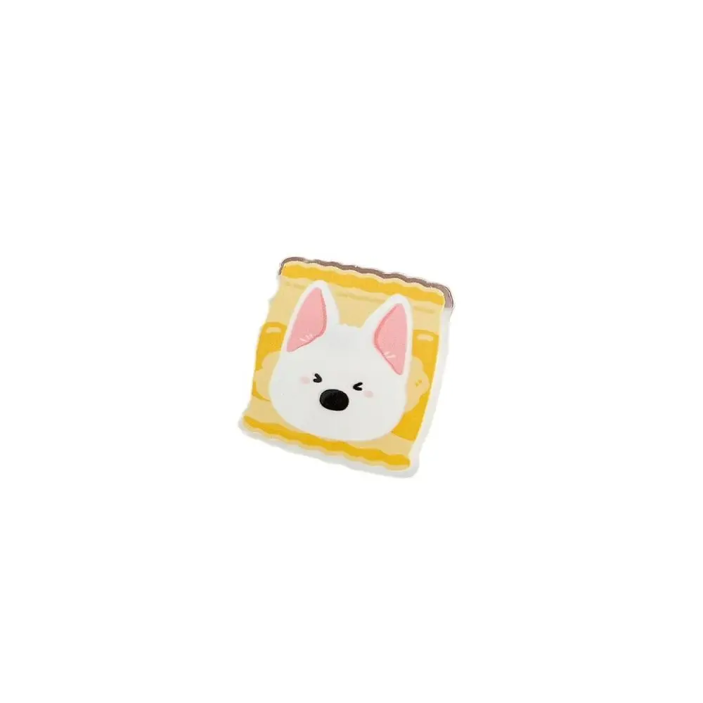 Fashion Pug Acrylic Dog Pin Beagle Pomeranian Pom Husky Badge French Bulldog Schnauzer Shiba Inu Breastpin Gift