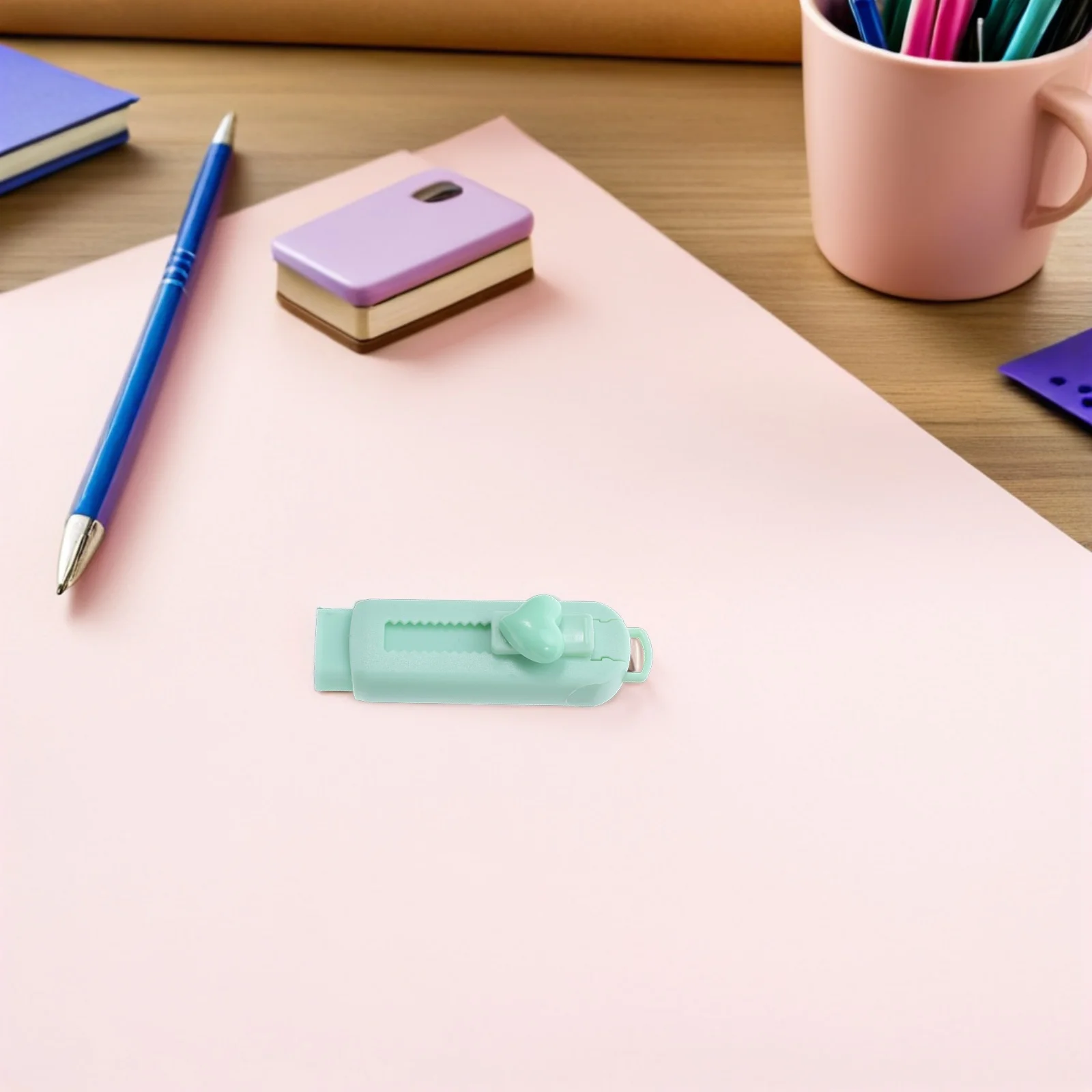 

5pcs Retractable Pencil Sliding Push Pull Eraser For School , Soft Expandable Erasers For Writing Correction, Back To School