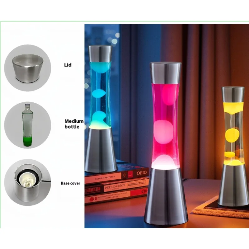 

Lava lamp desk lamp bedroom bedside lamp modern simple light luxury high-end feeling living room sofa ambient light