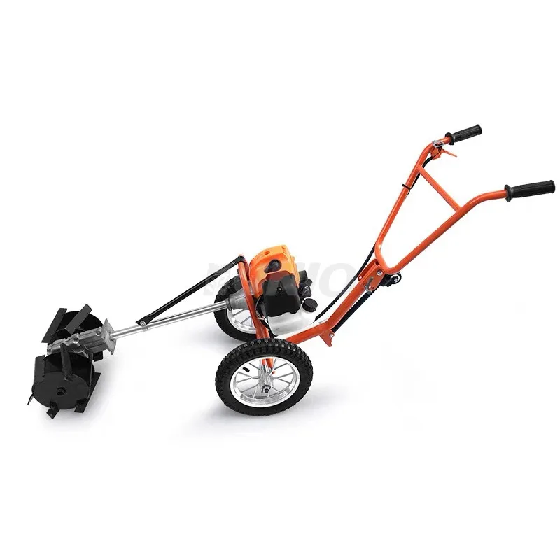 

High Effective Power String Petrol Brush Cutter Grass Trimmer With Wheels