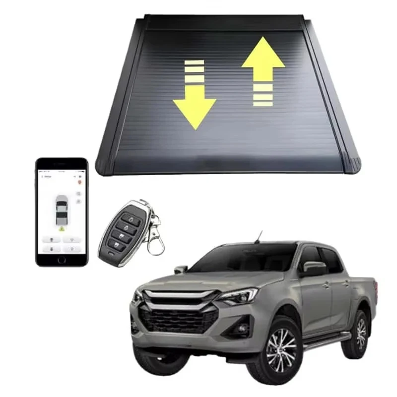 

2025 Ev Pickup Truck Aluminium Hard Roller Shutter Lid Retractable Trunk Bed Covers Tonneau Cover
