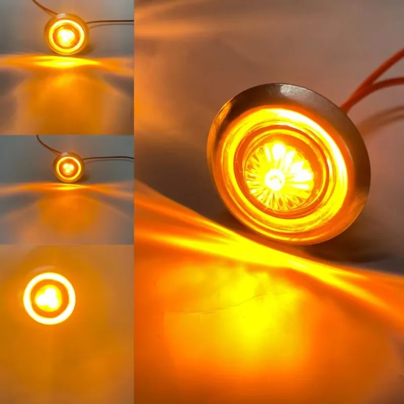 

Poer 30/20/10PCS 3/4" Side for Truck Bus Trailer Van Caravan Boat Taillight Marker Clearence Car Lights Front Rear Indicators Li