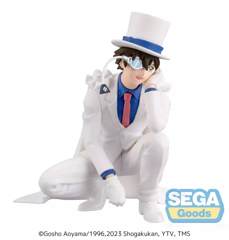 Detective Conan Kid il ladro fantasma in una posa accovacciata Action Figure Collection Ornamenti Modello Giocattolo Regali