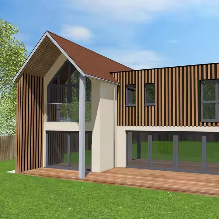 Factory Prefabricated Light Steel Modern Villa with 3D Layout Custom Design Fast Install Multi-functional Use
