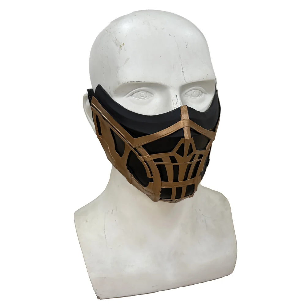 Mortal Kombat Half Face Mask Cosplay Sub-Zero Scorpion Latex Masks Halloween Carnival Dress Up Masquerade Party Costume Props view 3