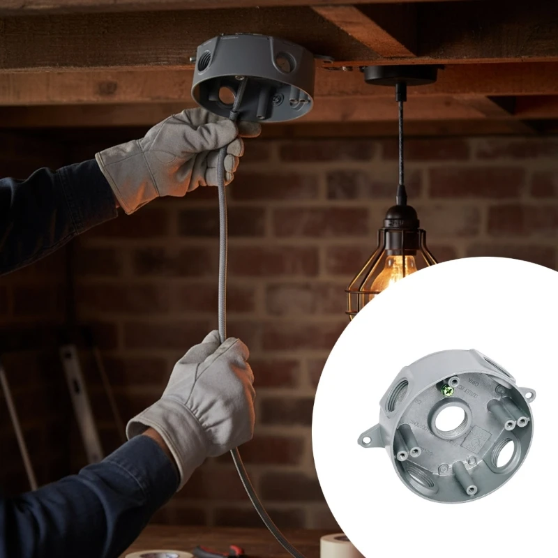 

2 лота, распределительная коробка Restros из АБС-пластика, 5-портовый разъем для крепления на поверхности для безопасных систем