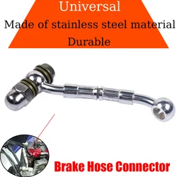 Motorcycle Universal Stainless steel Hydraulic Brake oil Hose Connector modification Extension tubing For YAMAHA HONDA SUZUKI