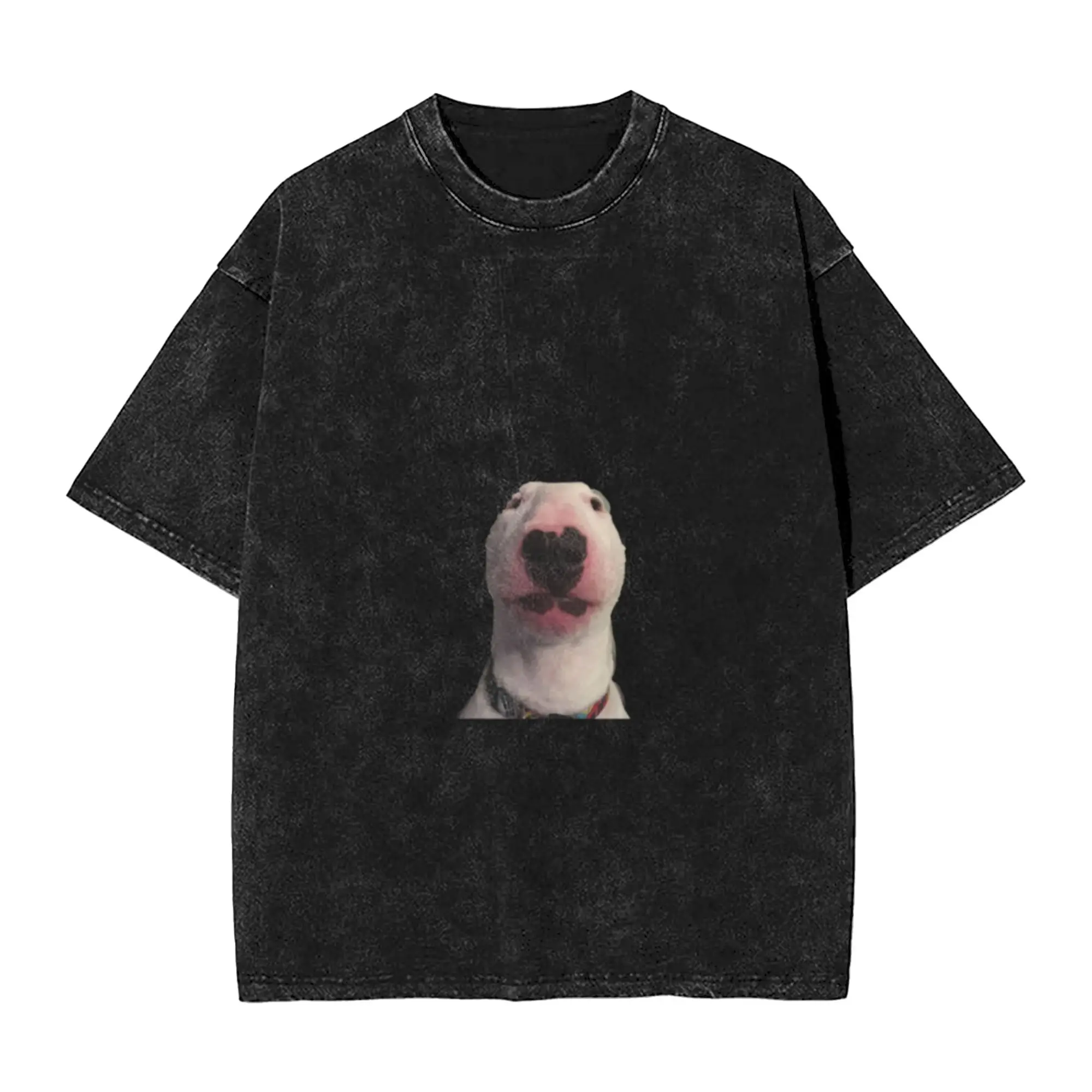 Cursed Dog Sticker Unique Stylish A Vintage Oversized Cotton Unisex T-Shirts