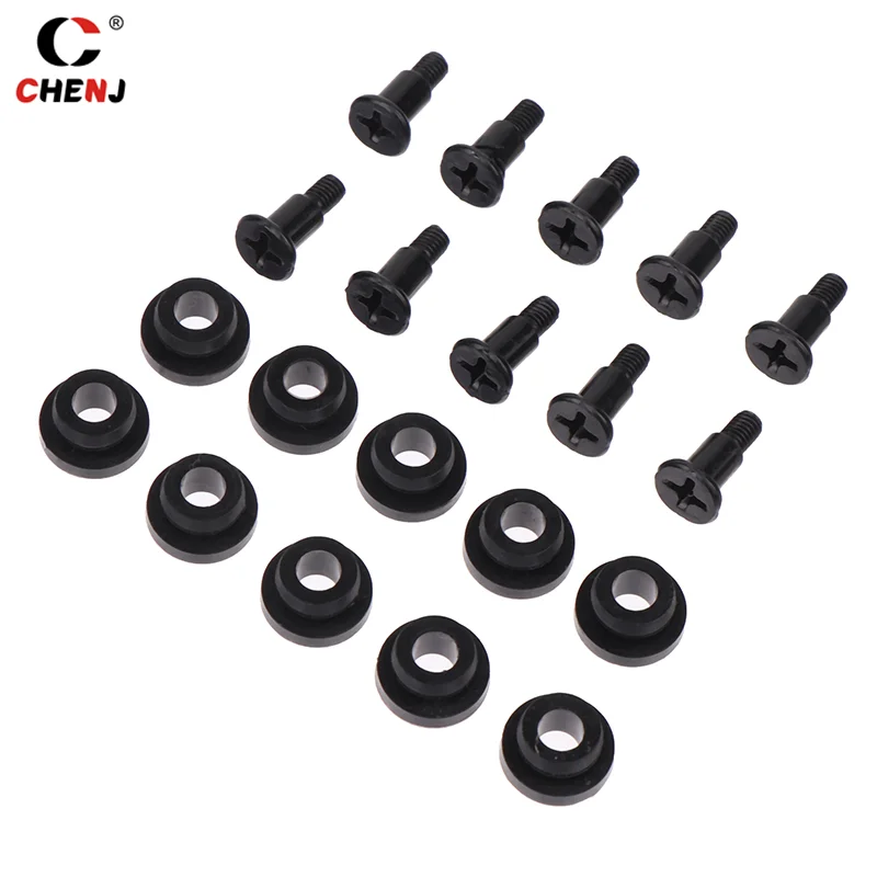 10pcs 2.5/3.5-inch Computer Case Shockproof Screws Shockproof Screws + Shock Absorption HDD Shock Absorption Screws