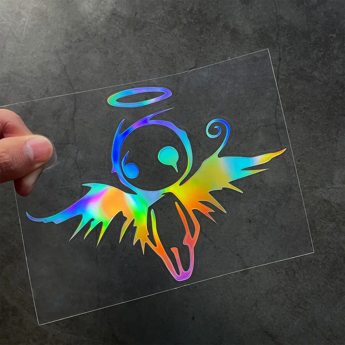Fallen Angel Reflective Motorcycle Stickers Moto Scooter Front Cowl Fuel Tank Side Fairings Helmet Body Vinyl Accessories Decals