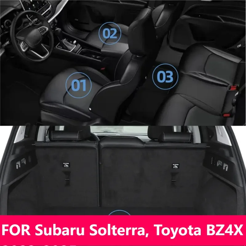 

3D коврики с левым рулем TPE для Subaru Solterra и Toyota BZ4X 2023-2025, комплект водонепроницаемых черных автомобильных ковриков