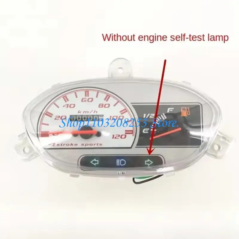 R6FA 12V Motorcycle Odometer Speedometer Instrument for JOG 100 125CC with Weatherproof Construction & Low Power Consumption