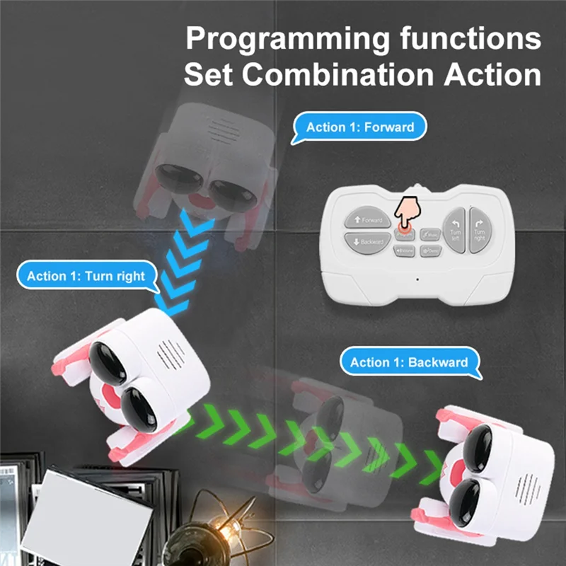 AINY-Children' S Remote Control Robot Rechargeable Intelligent Vector Smart Robotica Long Endurance Dancing Kids Gift