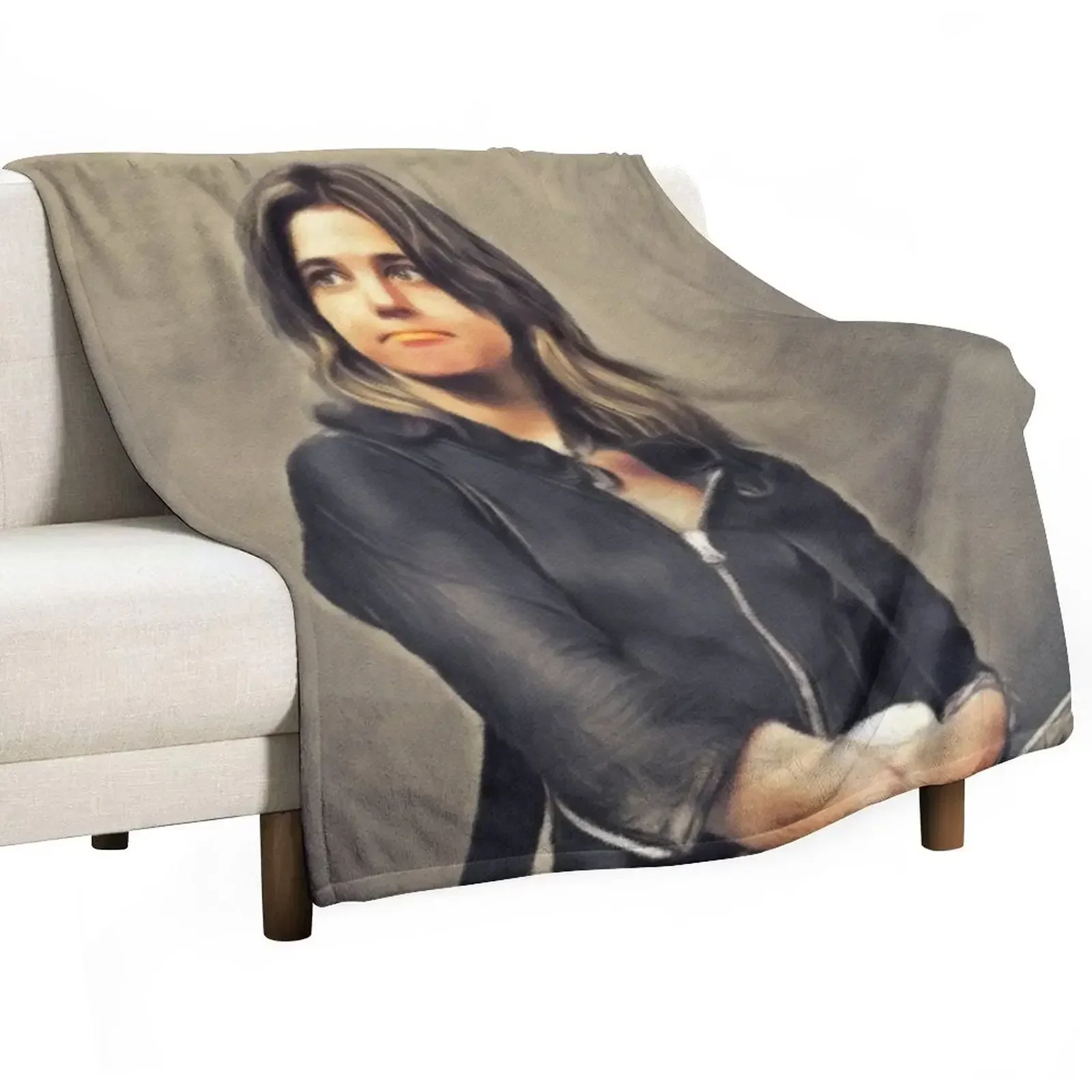 Suzi Quatro, Music Legend Throw Blanket Cute Decorative Throw Thins Moving Blankets