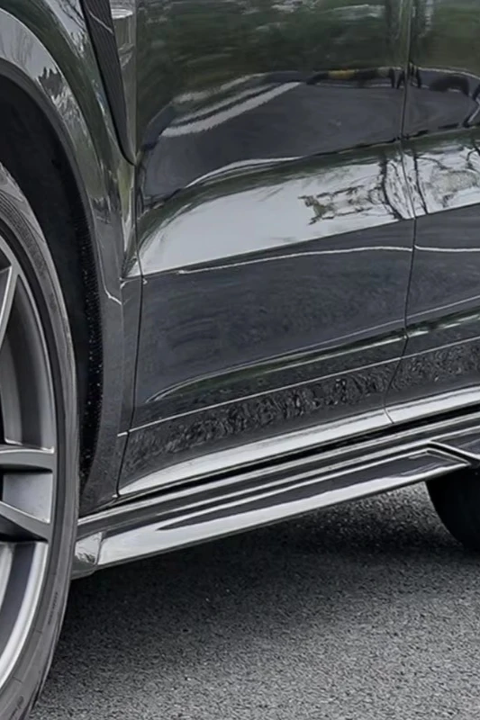 For High Quality air Turbulence Dry Carbon Fiber Side Skirt Body Kit Upgrade PK Style Side Edge air Kit 6