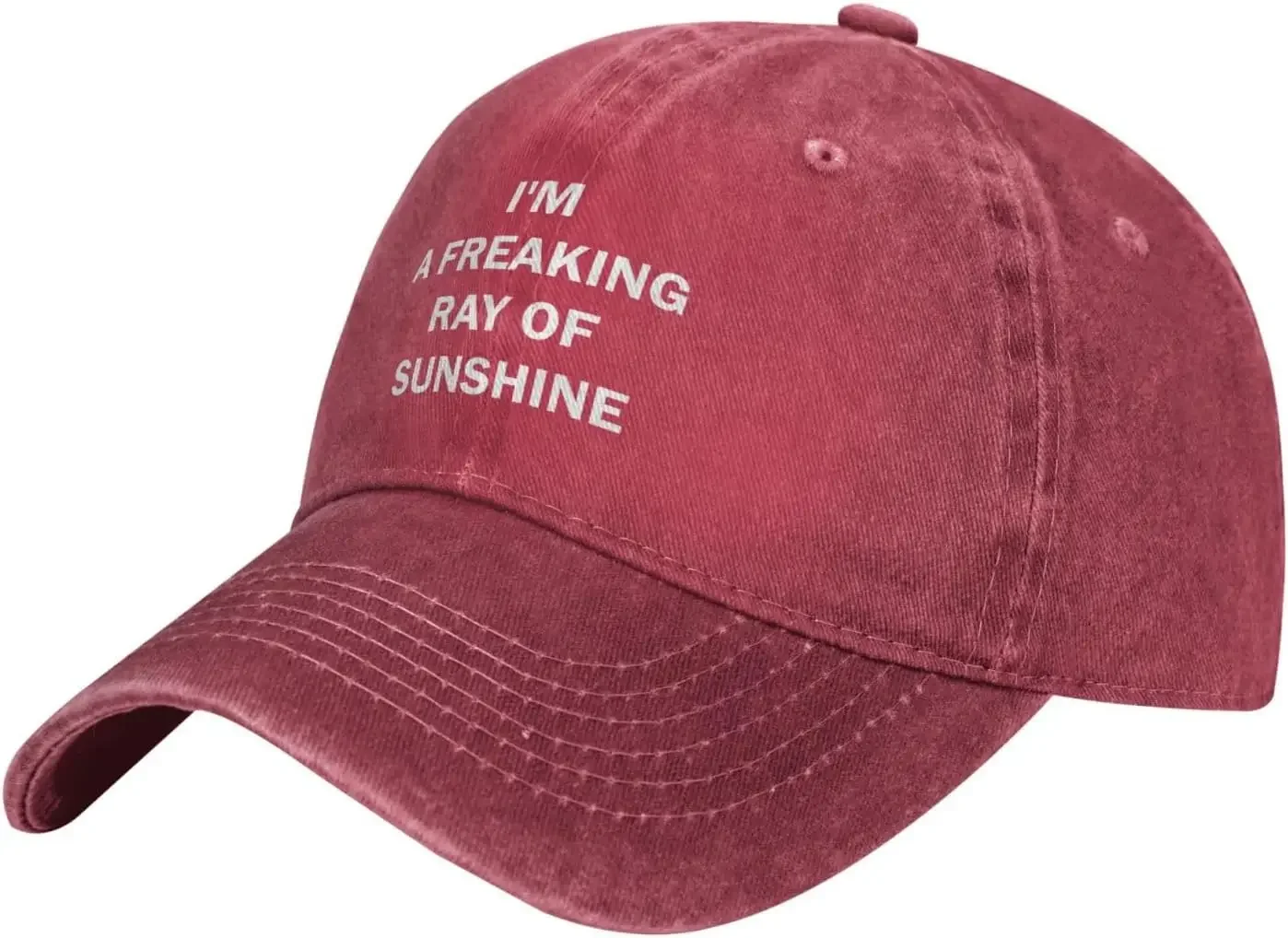 Custom Hat I'm A Freaking Ray Of Sunshine Hat For Men Women Baseball Cap Navy