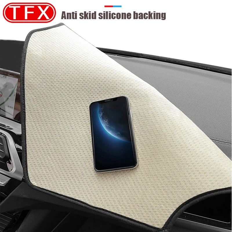 Flannel Dashmat Dashboard Cover Sun Shade Dash Board Cover Carpet For Mercedes Benz A-Class W177 A160 A180 A200 A45 Accessories