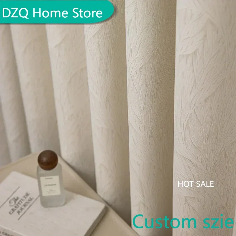 

High-precision Jacquard Curtains for Living Dining Room Bedroom French Light Luxury Modern Simple Upscale New Blackout Premium
