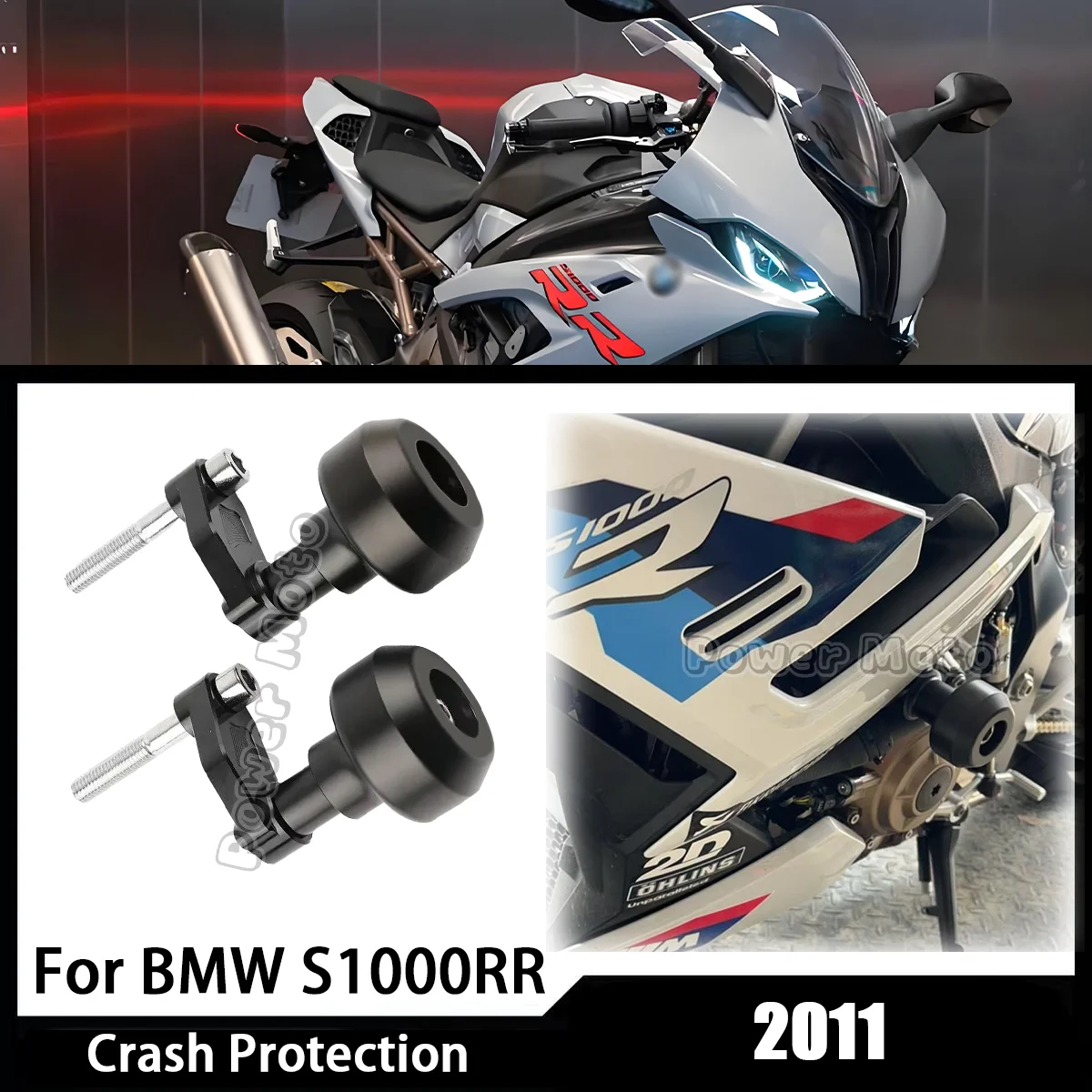 

S1000RR 2011 Motorcycle Accessories Frame Sliders Falling Crash Protector Guards Pad Fit For BMW S1000RR 2011