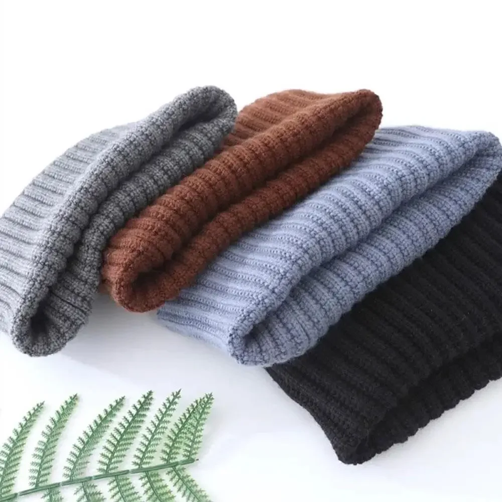 New Knitted Neck Protector Scarf For Women Men Turtleneck Face Cover Winter Skating Snood Scarves Windproof Collar Scarf - Image 2