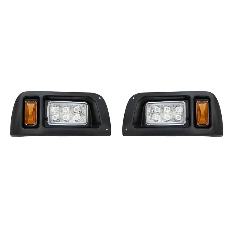 

AT19-Golf Cart LED Headlight Light Kit 12V For Club Car DS Gas/Electric 1993-UP 101988002 101988001 OEM Headlights Assembly