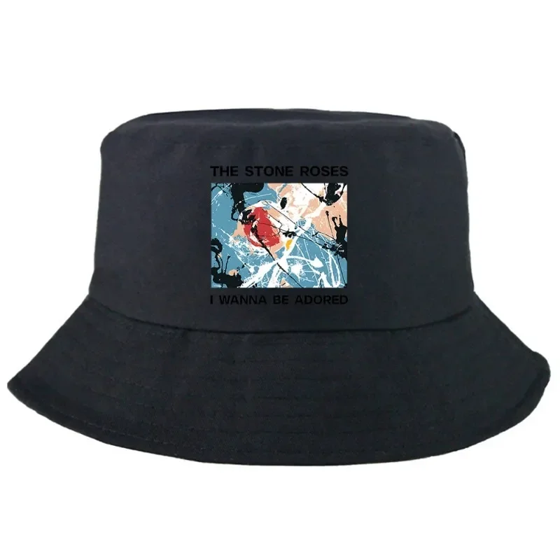 I WANNA BE ADORED Roses Bucket Hat Summer Woman Foldable Bucket Hat Man Funny Unisex Outdoor Sunscreen Fishing Hunting Cap