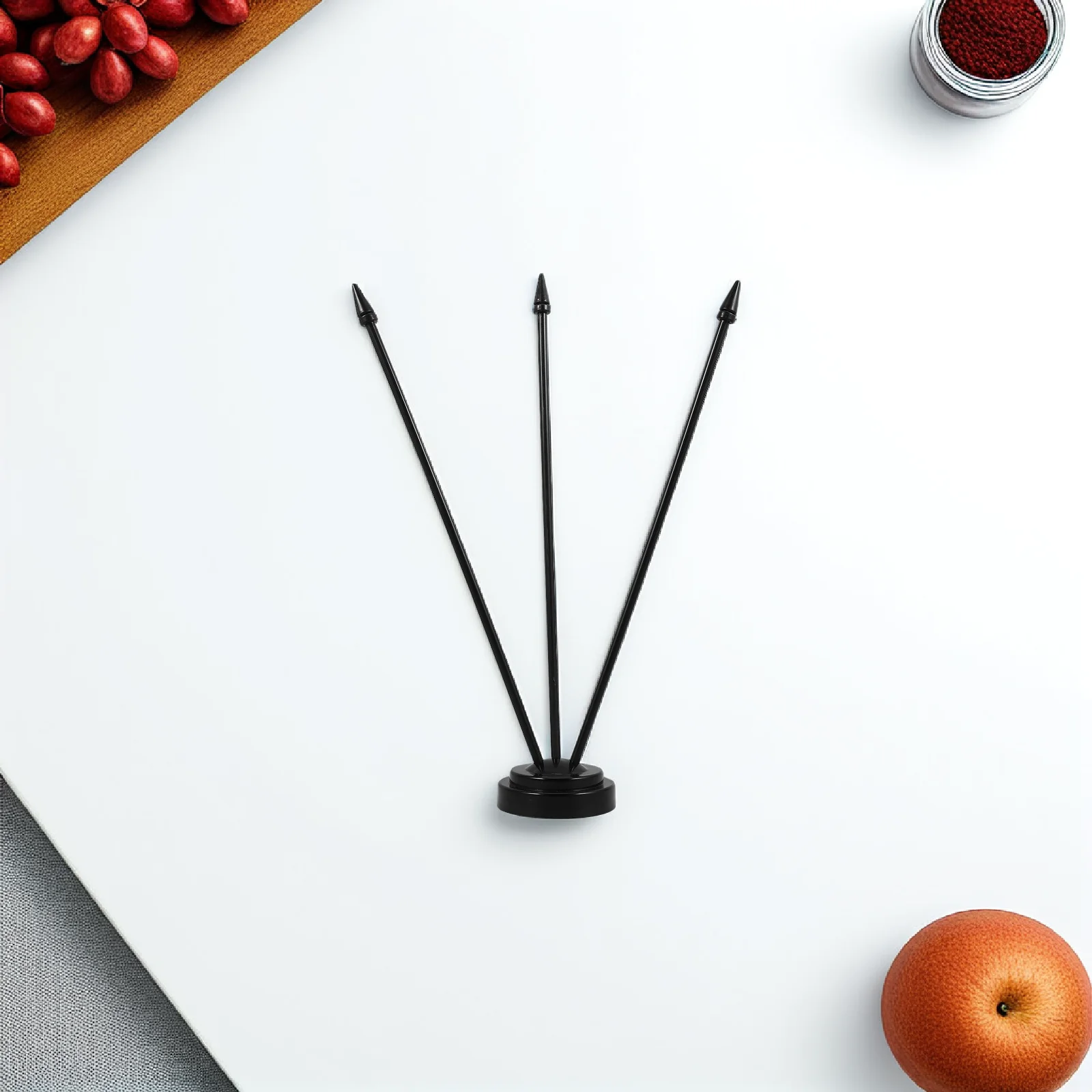 

1pc Mini Flag Holder Stand Small Flags Desk Office Outdoor Garden Party Plastic Flag Pole Base For Home Decoration