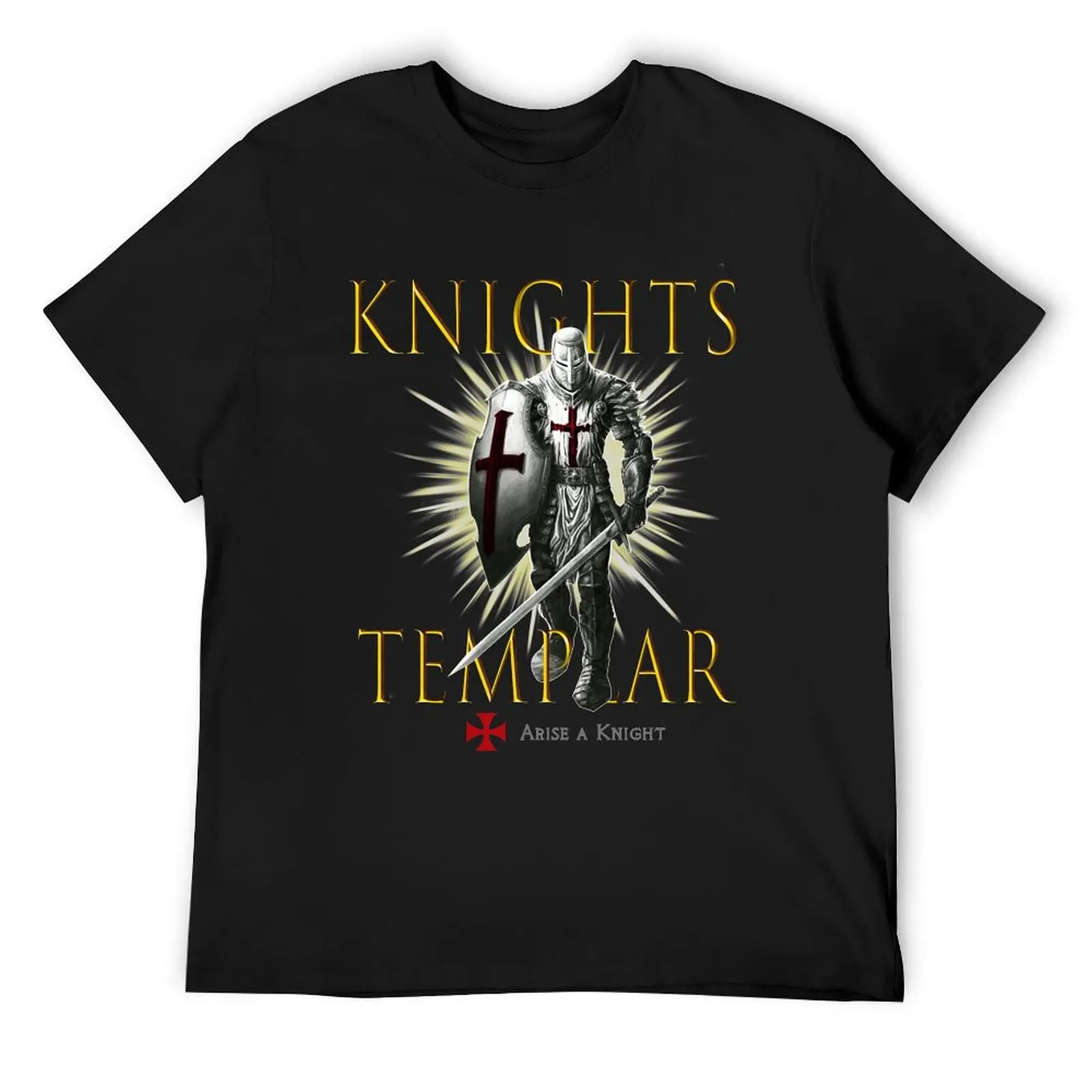 

Knights Templar Christian Warrior Knight With The Faith Of The Lord Our God T Shirts T-Shirt new edition mens cotton t shirts