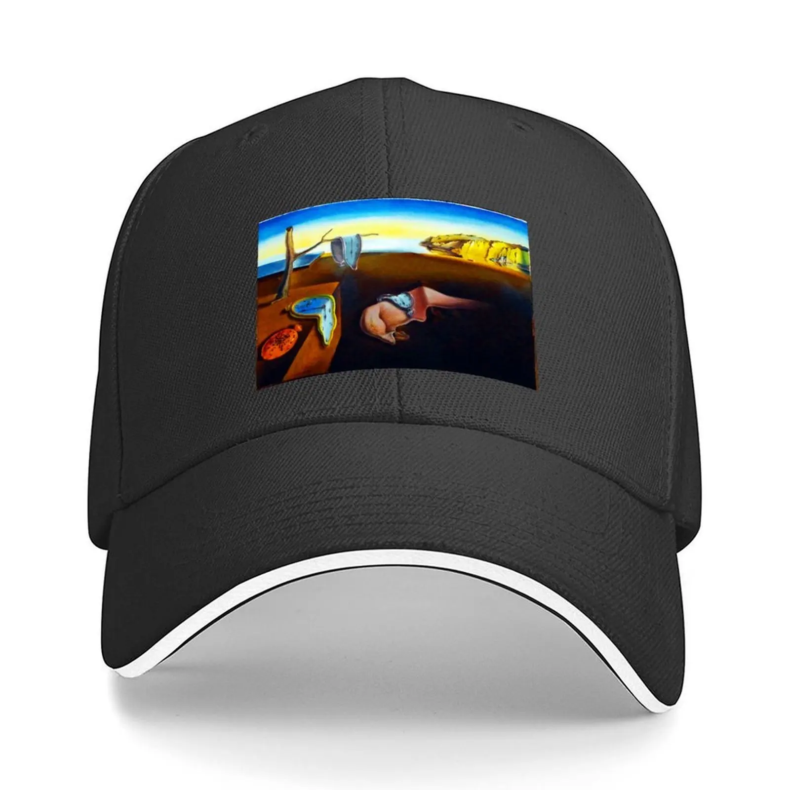 

Salvador Dali The Persistence Of Memory Baseball Cap Trucker Hat fun hats Hat Luxury Brand Ball Cap Hats For Men Women's
