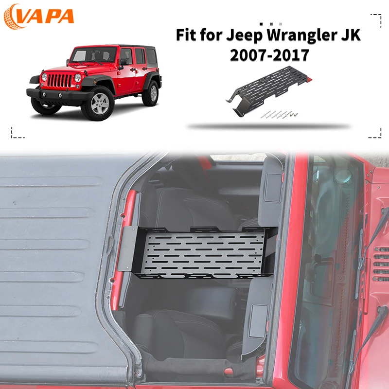 

Metal Roof Expansion Frame Bracket Trunk Shelf For Jeep Wrangler JK 2007-2017 Exterior Accessories